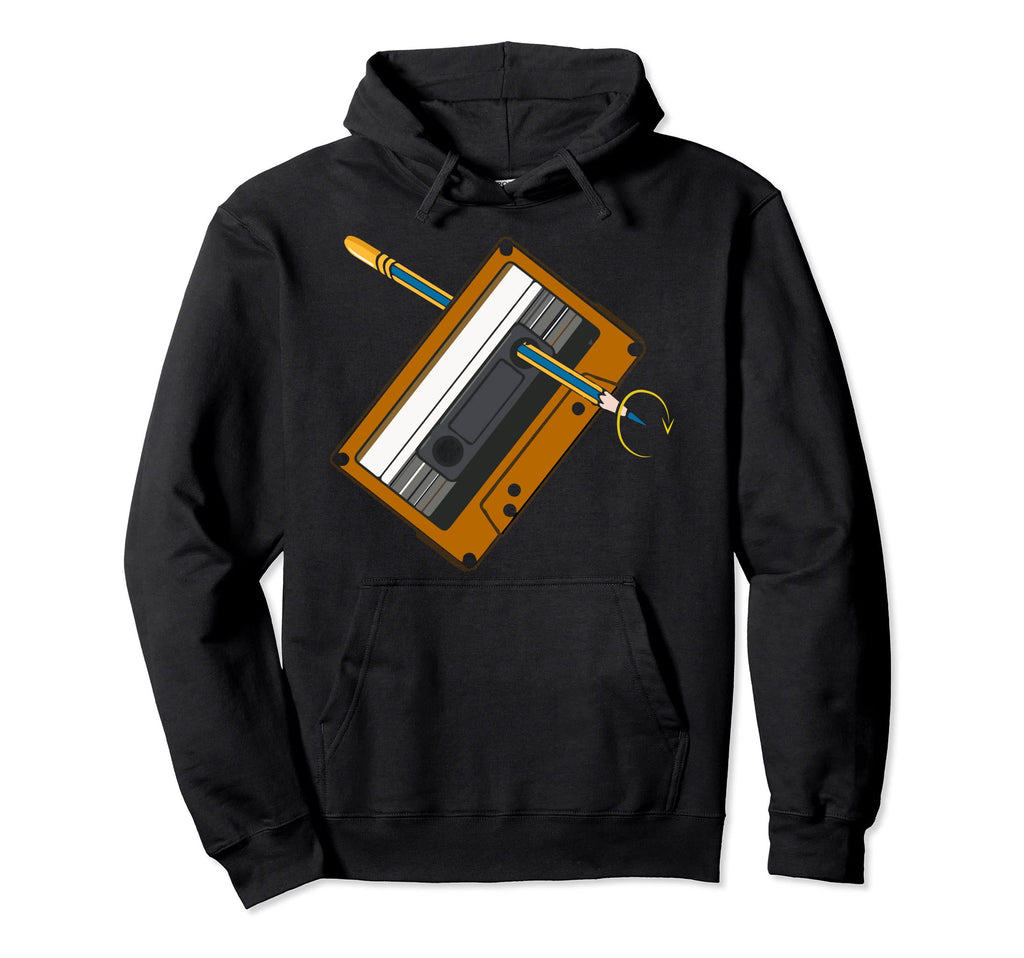Music Lover Cassette Tape Era Born 1980 Hoodie - Streetwear Style Unisex - T-Shirt, Sweatshirt, Hoodie