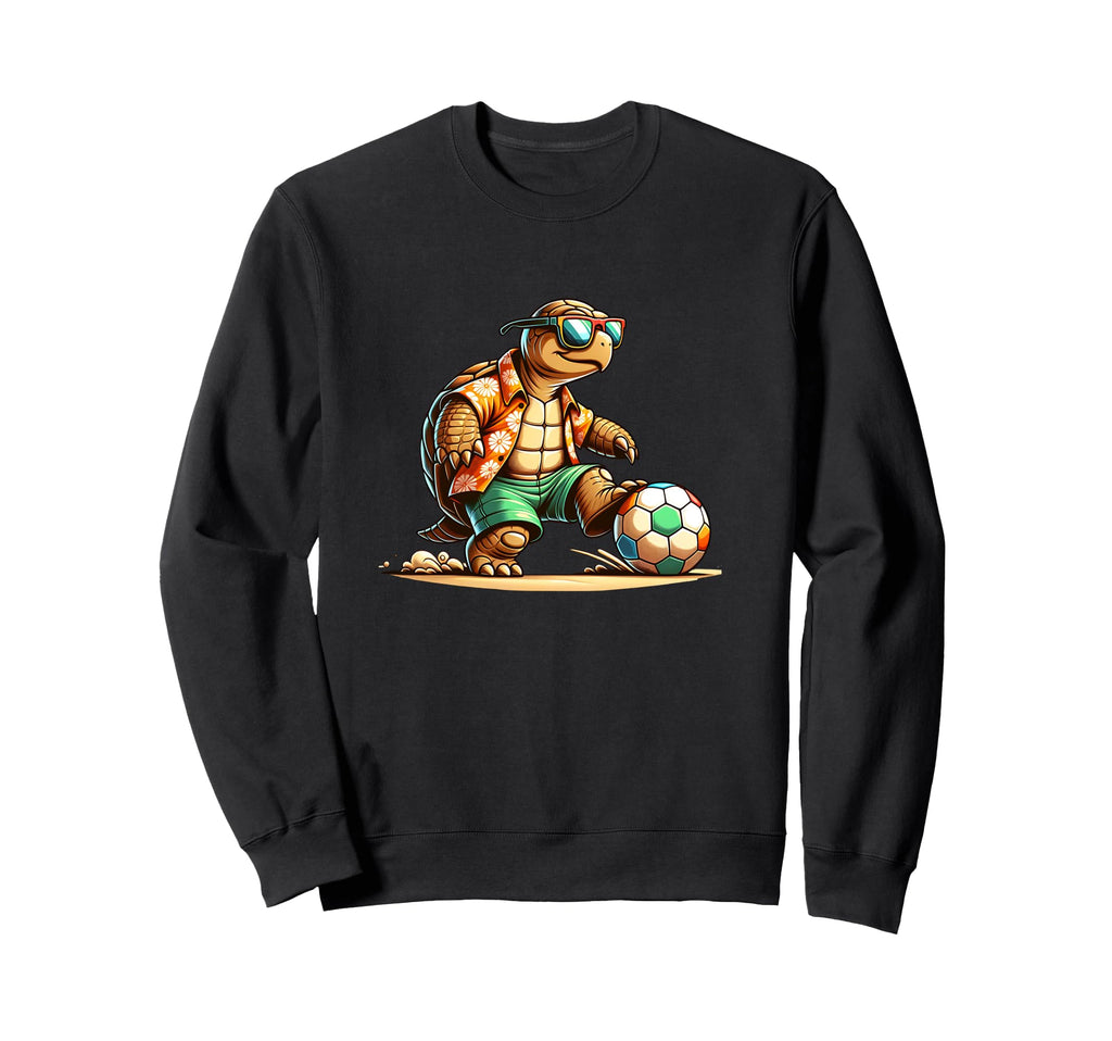 Turtle Soccer Player Sunglasses Sweatshirt - Fun Novelty Design Unisex - T-Shirt, Sweatshirt, Hoodie