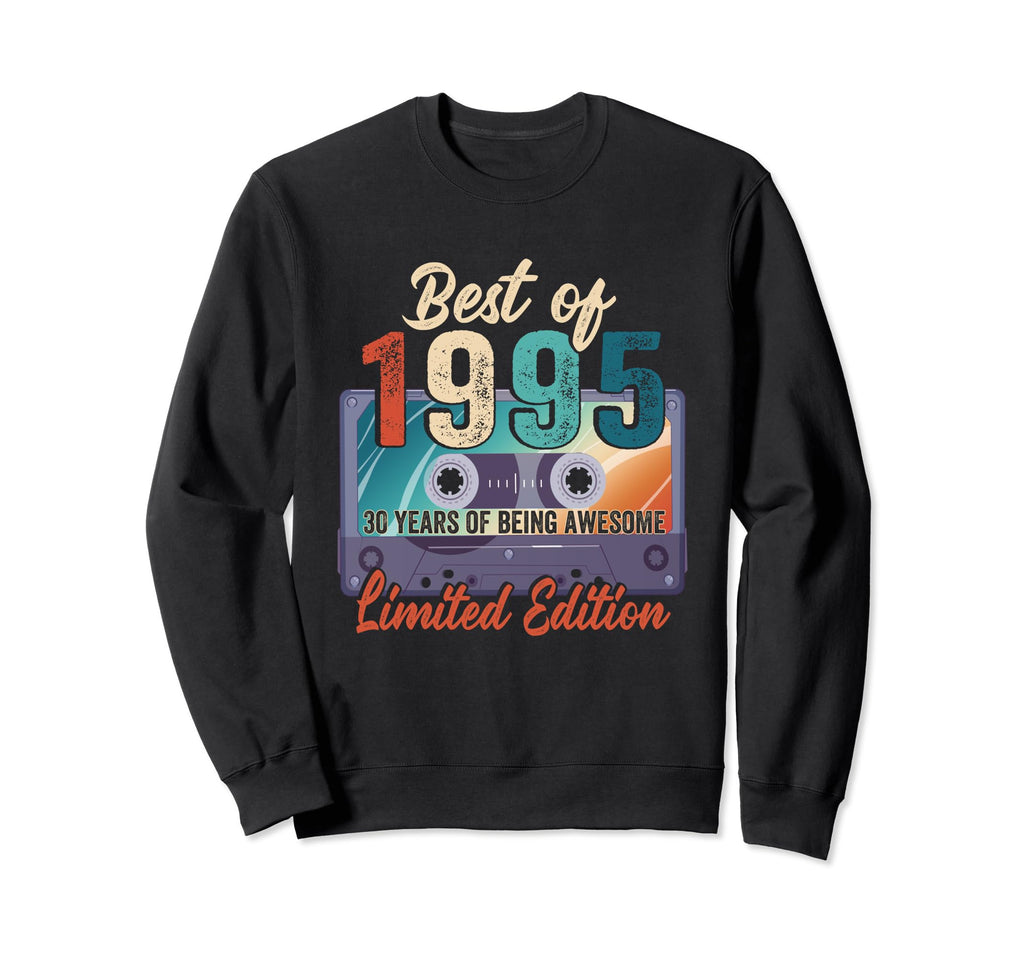 1995 30Th Birthday Cassette Tape Sweatshirt - Aesthetic Graphic for Adults - T-Shirt, Sweatshirt, Hoodie
