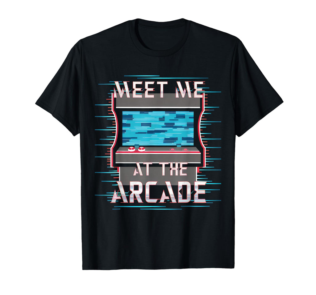 Gamer Love 80S 90S Meet Me Arcade T-Shirt - Aesthetic Graphic Men Women - T-Shirt, Sweatshirt, Hoodie
