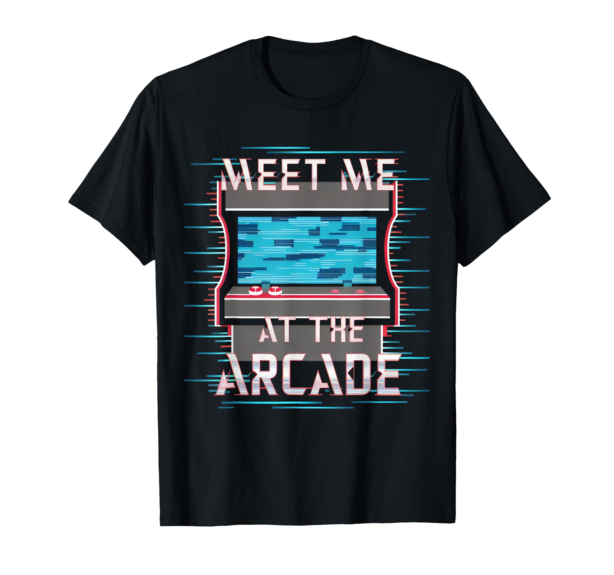 Gamer Love 80S 90S Meet Me Arcade T-Shirt - Aesthetic Graphic Men Women - T-Shirt, Sweatshirt, Hoodie