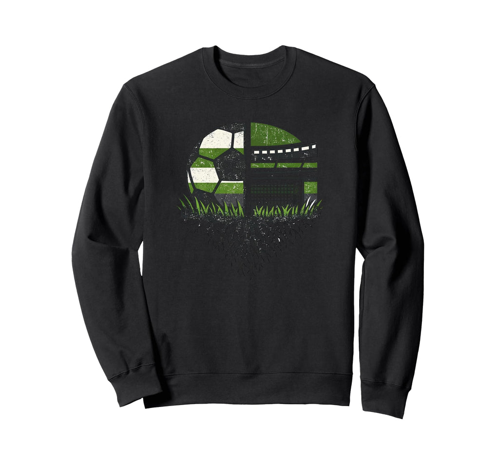 Soccer Ball Stadium Nature Sweatshirt - Graphic Print for Adults - T-Shirt, Sweatshirt, Hoodie