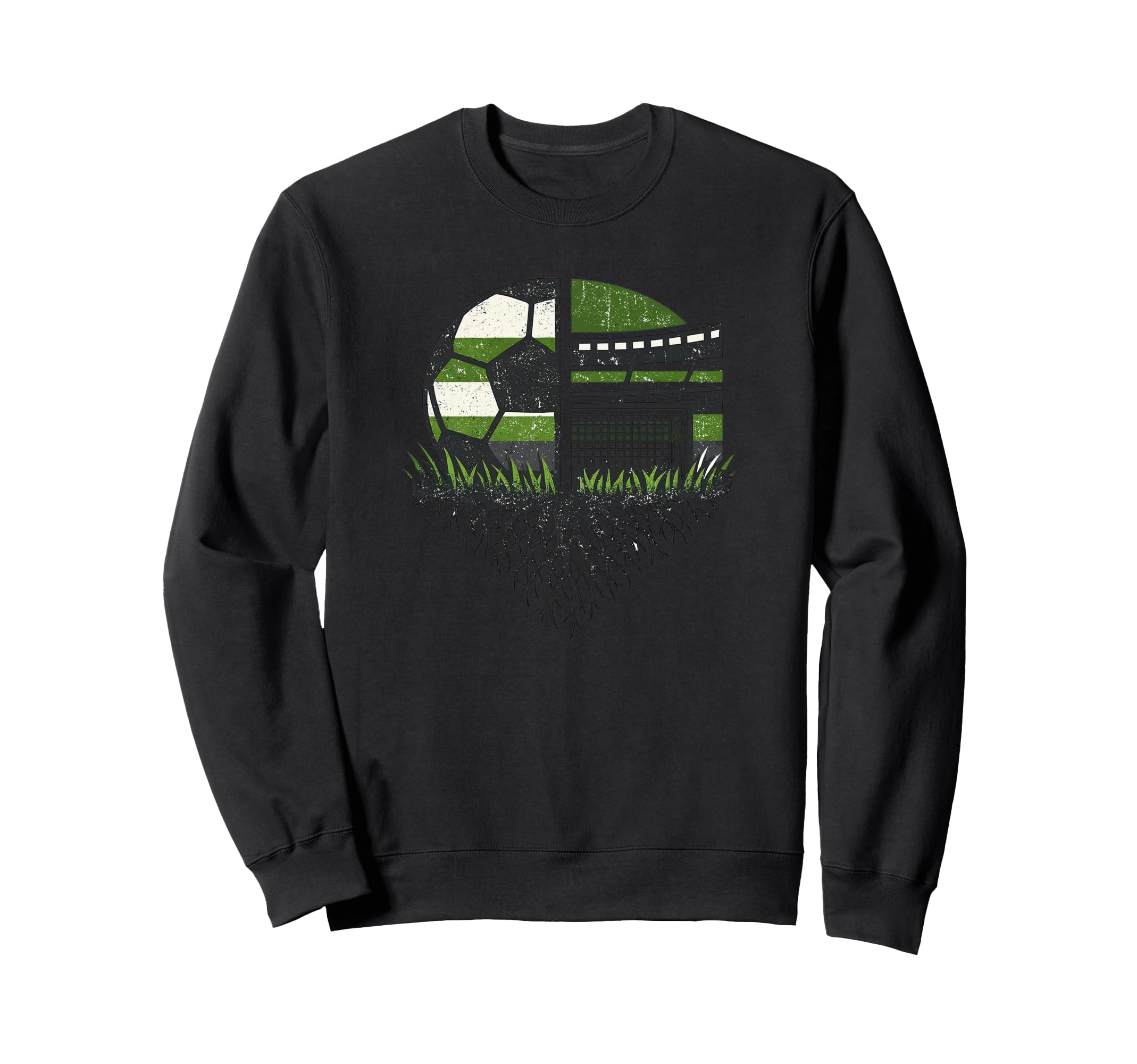 Soccer Ball Stadium Nature Sweatshirt - Graphic Print for Adults - T-Shirt, Sweatshirt, Hoodie