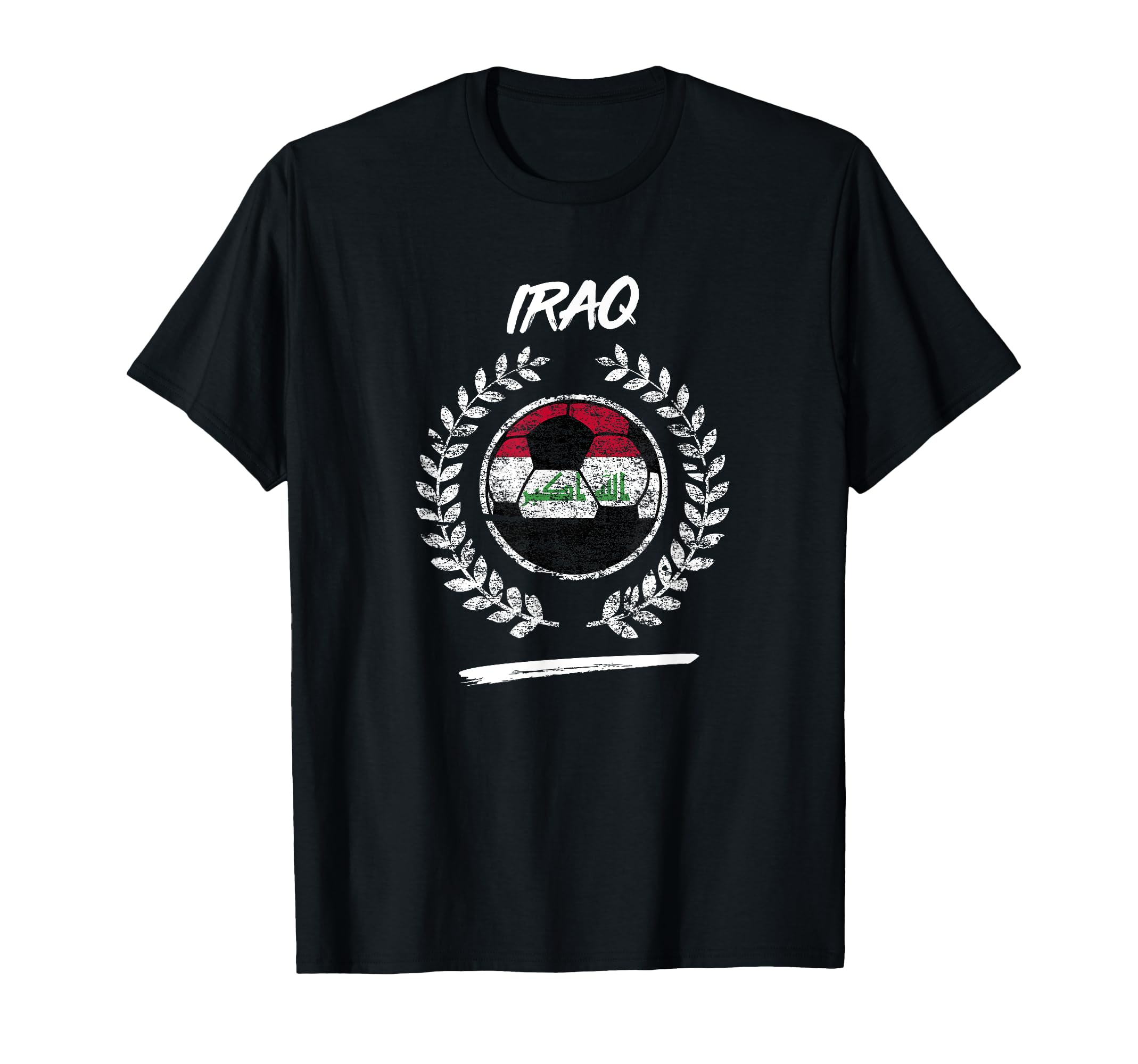 Iraq Flag Iraqi Soccer Team Football T-Shirt - Aesthetic Graphic Unisex - T-Shirt, Sweatshirt, Hoodie