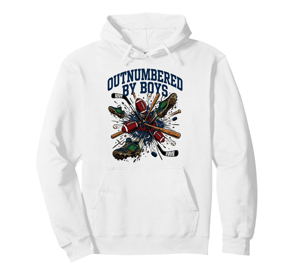 Outnumbered Chaos Parenting Hoodie - Custom Art Print for Adults - T-Shirt, Sweatshirt, Hoodie