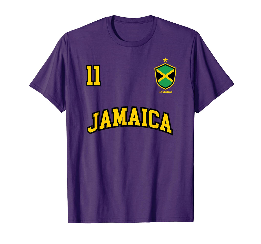 Jamaica Number 11 Soccer Team Sports T-Shirt - Unique Graphic Unisex - T-Shirt, Sweatshirt, Hoodie