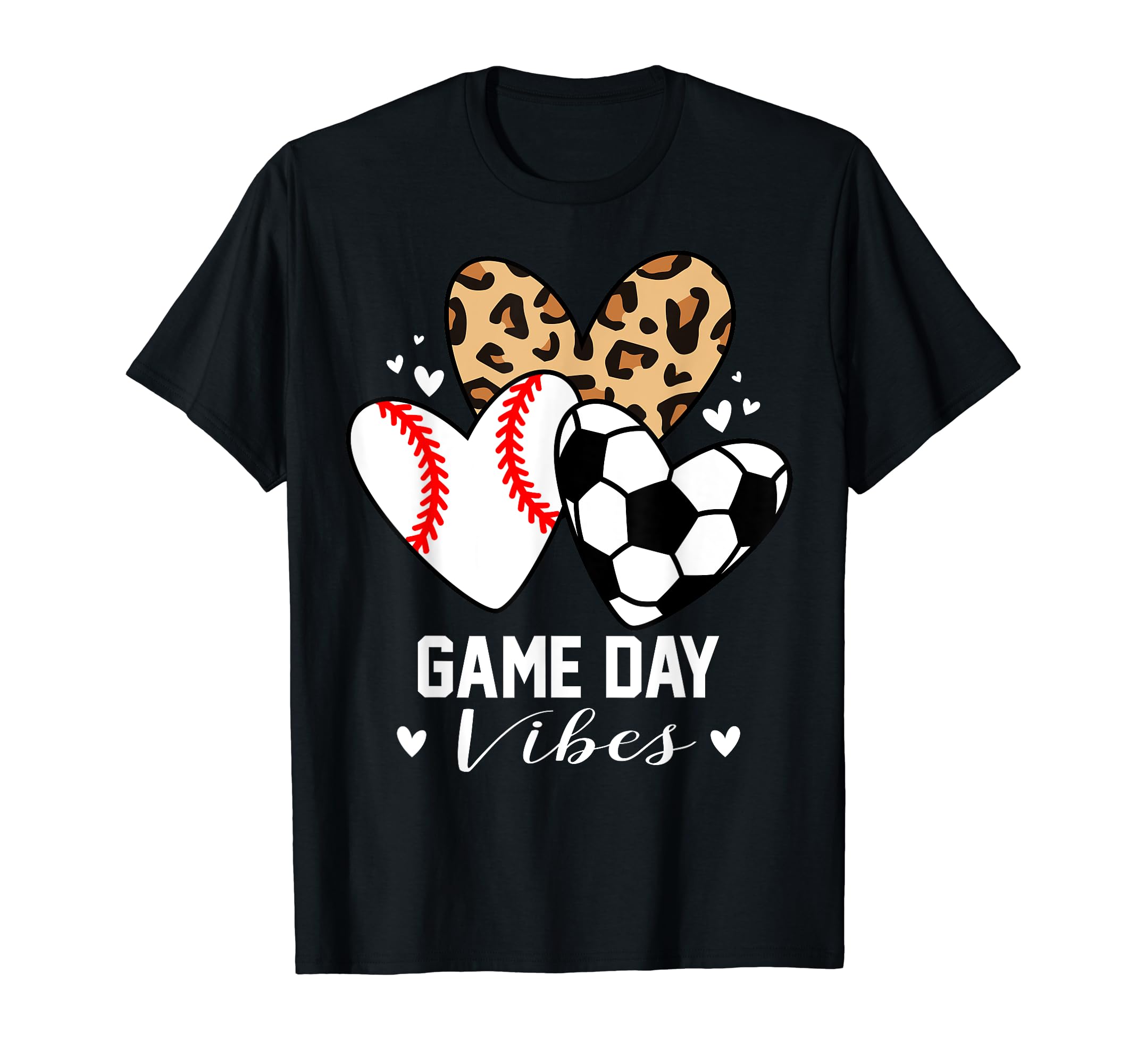 Game Day Vibes Funny Soccer Baseball T-Shirt - Novelty Apparel Men Women - T-Shirt, Sweatshirt, Hoodie