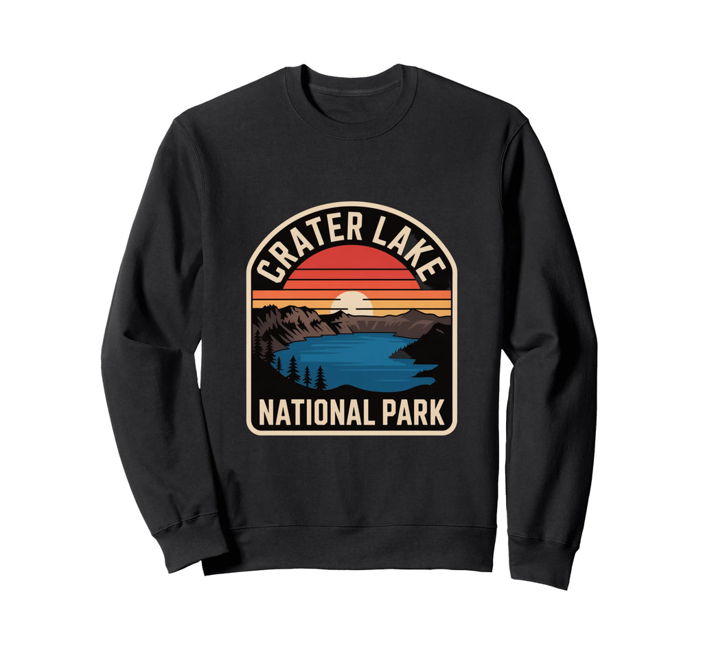 Crater Lake National Park Sunset Sweatshirt - Trendy Graphic for Adults - T-Shirt, Sweatshirt, Hoodie