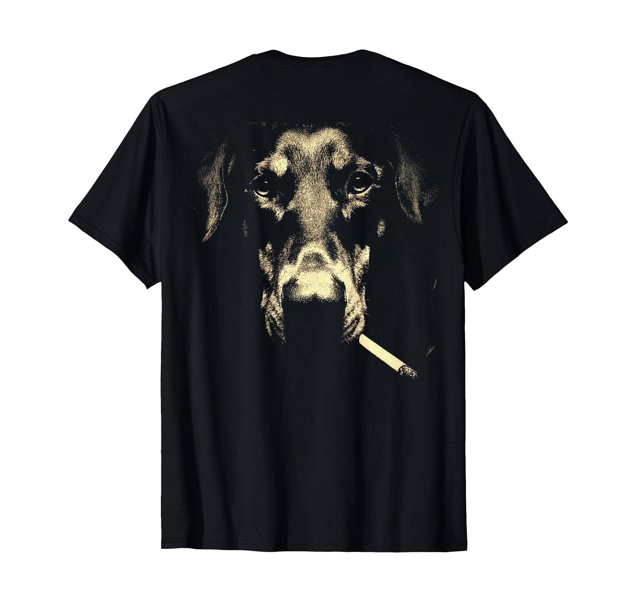 Doberman Smoking Cigarette Grunge Meme T-Shirt - Unique Graphic Men Women - T-Shirt, Sweatshirt, Hoodie