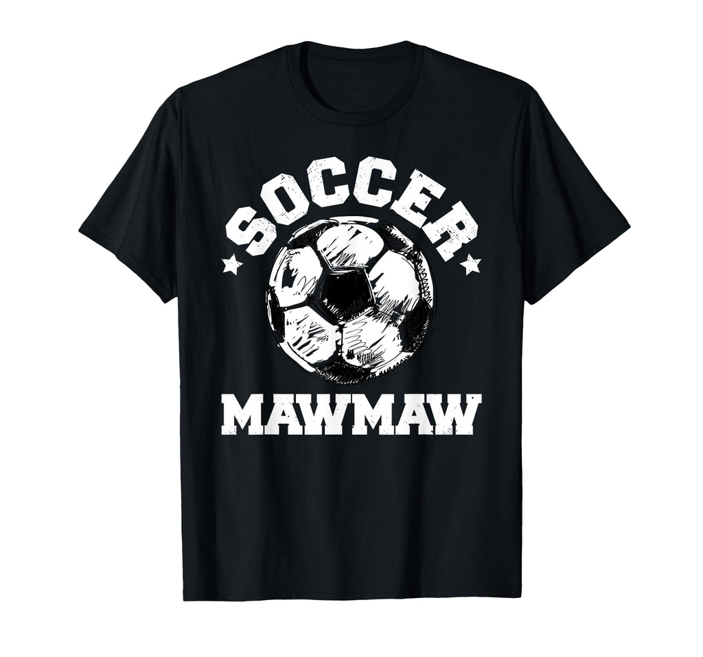 Soccer Mawmaw Soccer Ball Distressed T-Shirt - Minimalist Print for Adults - T-Shirt, Sweatshirt, Hoodie
