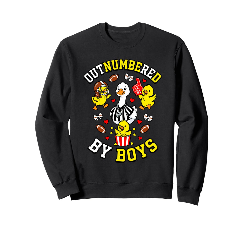 Outnumbered Ducklings Football Sweatshirt - Aesthetic Graphic Men Women - T-Shirt, Sweatshirt, Hoodie