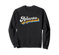 Atlanta Distressed Baseball Script Sweatshirt - Novelty Apparel Men Women - T-Shirt, Sweatshirt, Hoodie