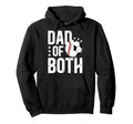 Dad Both Baseball Soccer Dad Ballers Hoodie - Fun Novelty Design Unisex - T-Shirt, Sweatshirt, Hoodie