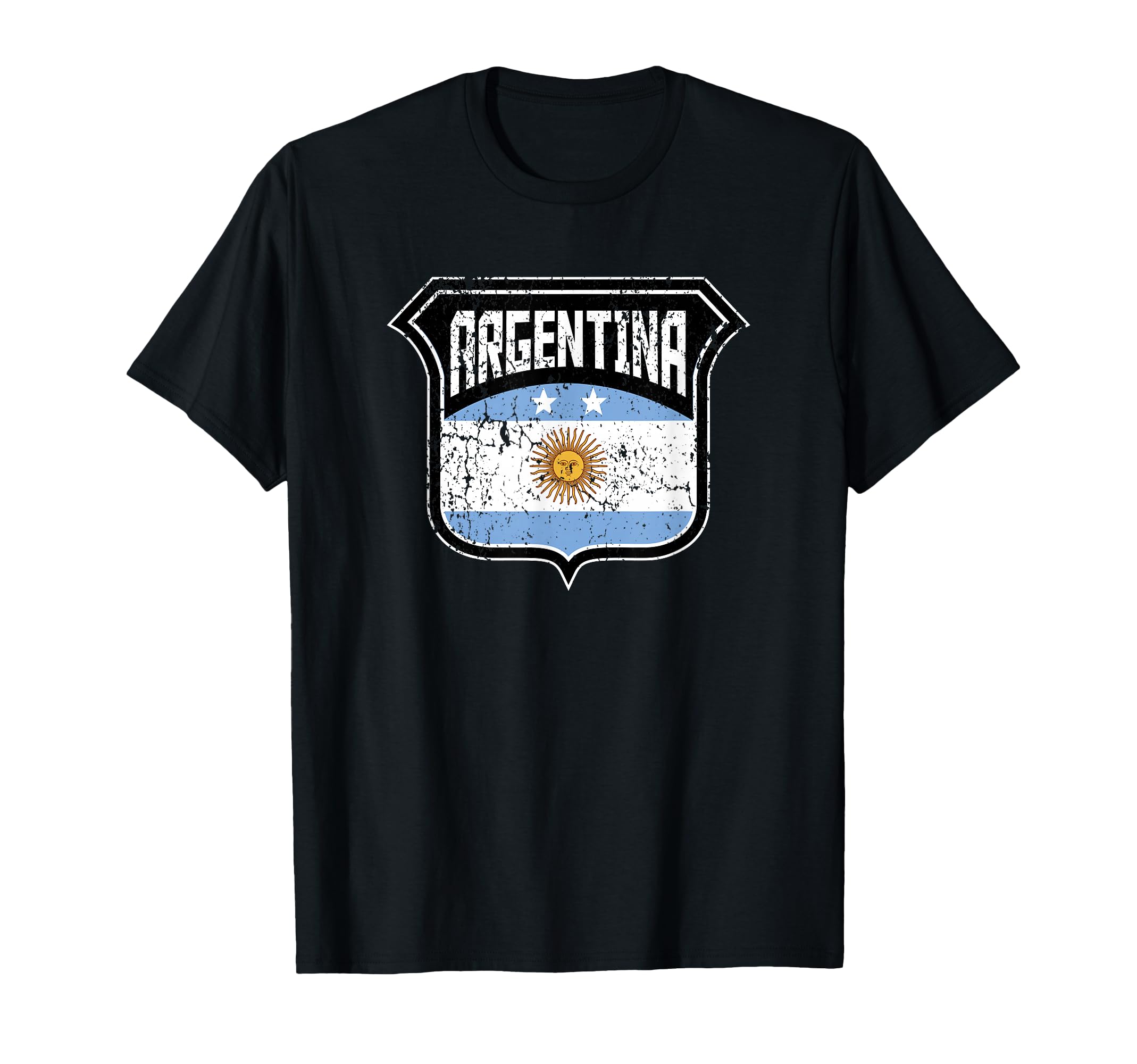 Argentina Soccer Country Flag Crest T-Shirt - Trendy Graphic Men Women - T-Shirt, Sweatshirt, Hoodie