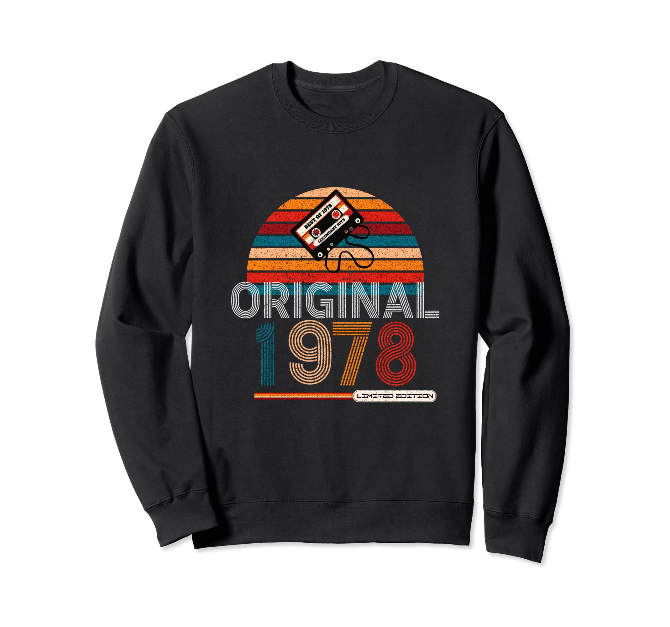 Best 1978 Original Cassette Tape Sweatshirt - Graphic Print for Adults - T-Shirt, Sweatshirt, Hoodie
