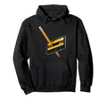 Funny 80S 90S Cassette Pencil Rewind Hoodie - Fun Novelty Design Men Women - T-Shirt, Sweatshirt, Hoodie