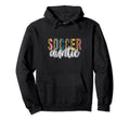 Soccer Auntie Leopard Cheetah Trendy Hoodie - Aesthetic Graphic Men Women - T-Shirt, Sweatshirt, Hoodie