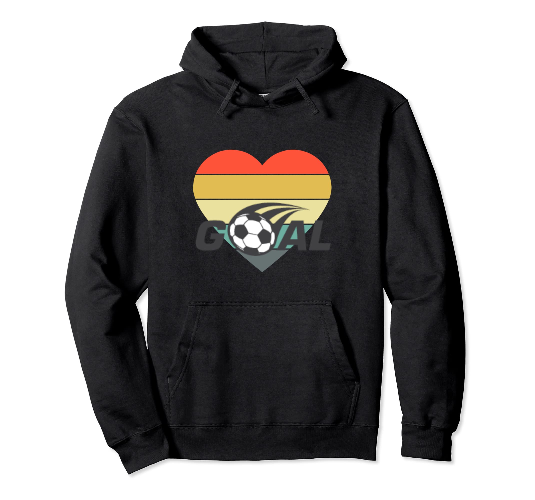 Soccer And Heart Hoodie - Minimalist Print Men Women - T-Shirt, Sweatshirt, Hoodie