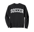 Soccer Varsity White Text Sweatshirt - Unique Graphic for Adults - T-Shirt, Sweatshirt, Hoodie