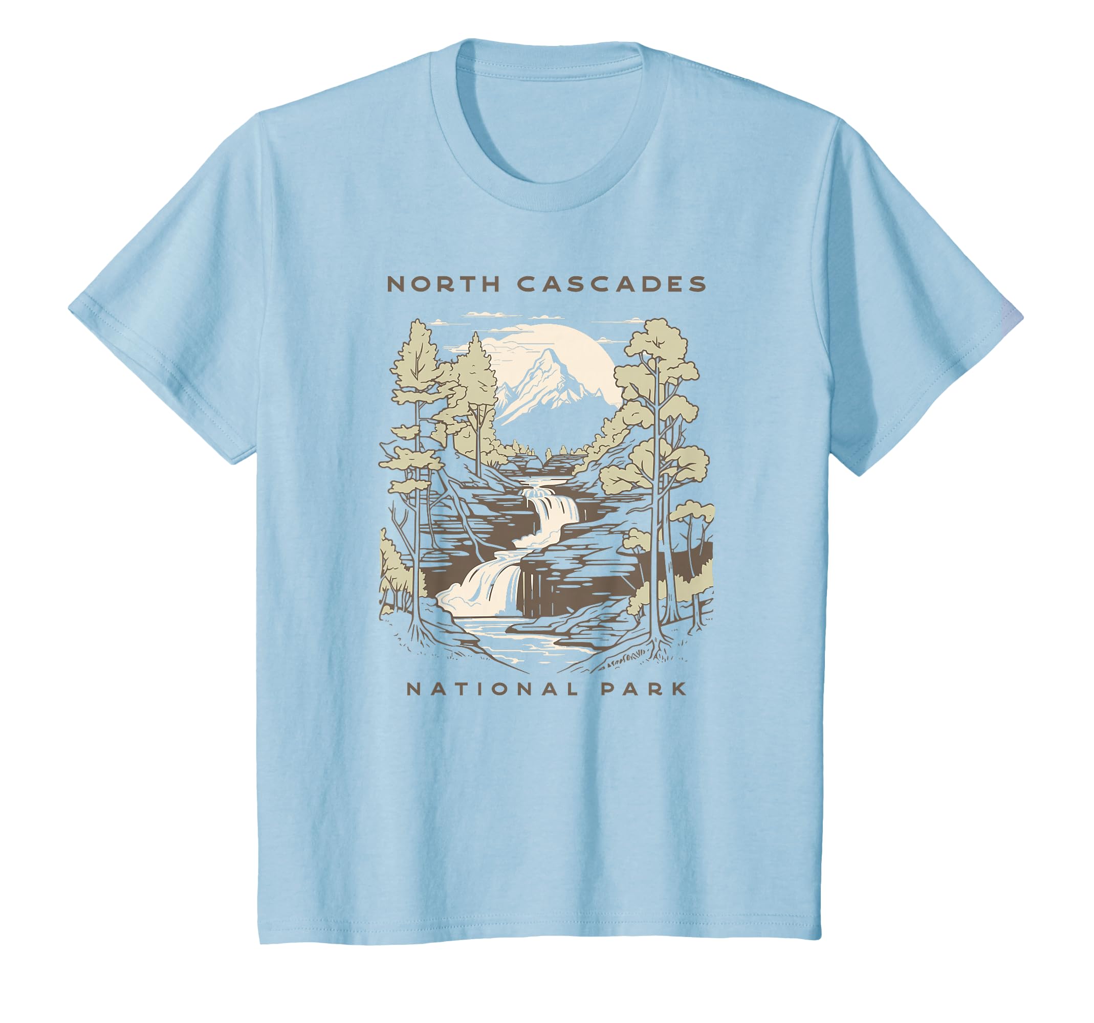 North Cascades National Park T-Shirt - Aesthetic Graphic for Adults - T-Shirt, Sweatshirt, Hoodie