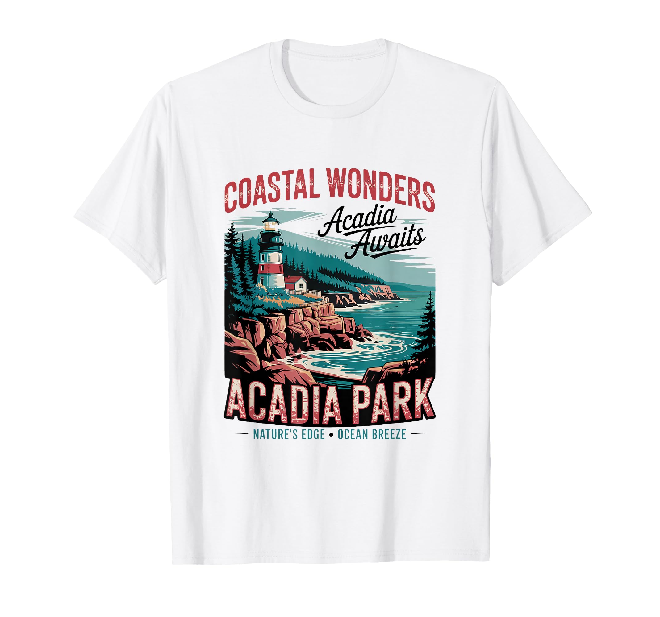 Coastal Cliffs Acadia National T-Shirt - Casual Everyday Wear for Adults - T-Shirt, Sweatshirt, Hoodie