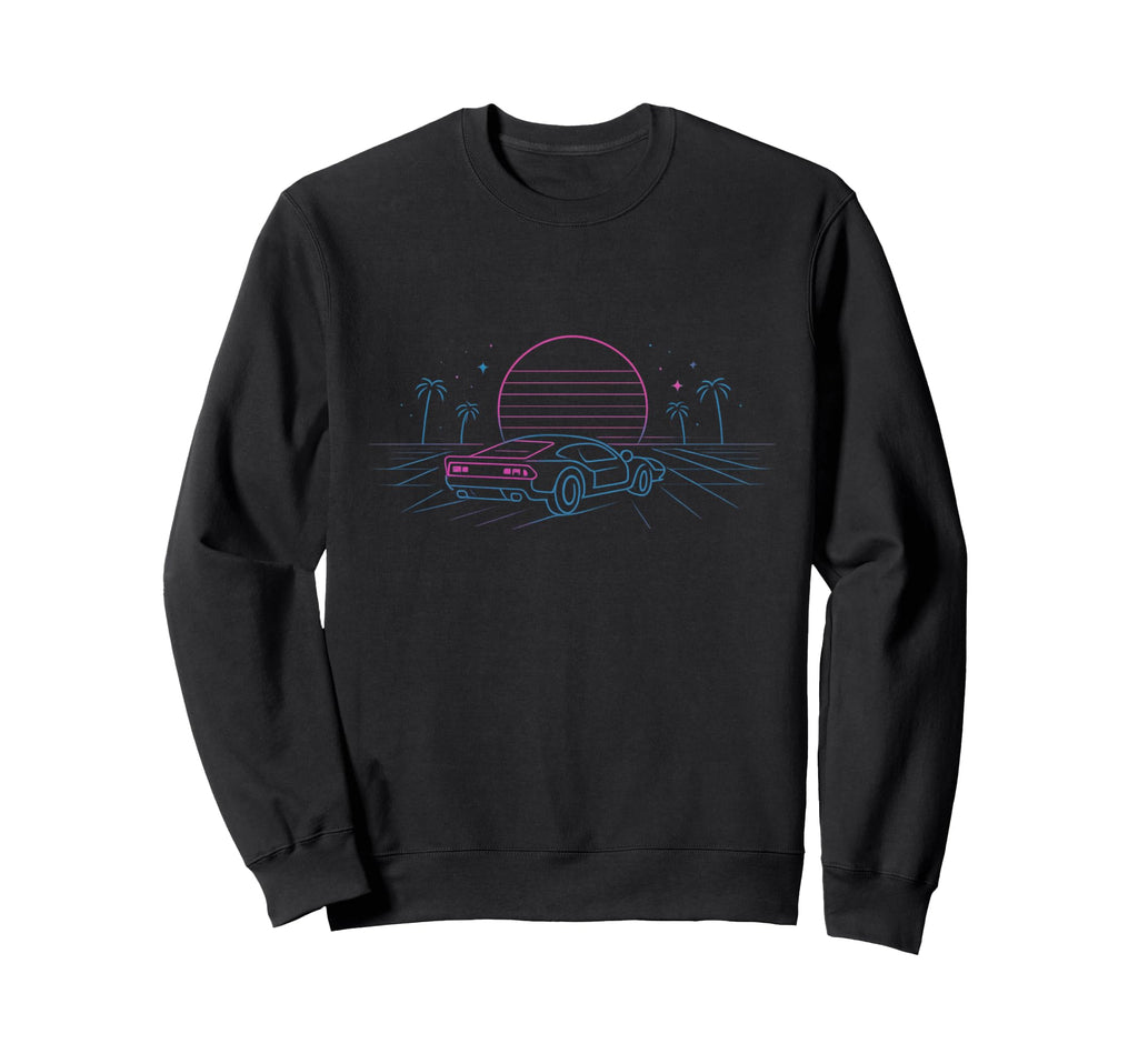 80S Synthwave Sweatshirt - Novelty Apparel Men Women - T-Shirt, Sweatshirt, Hoodie