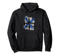 Abstract 90S Paint Brush Grunge Hoodie - Fun Novelty Design for Adults - T-Shirt, Sweatshirt, Hoodie
