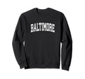 Baltimore Maryland Md Athletic Sweatshirt - Minimalist Print Men Women - T-Shirt, Sweatshirt, Hoodie