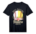 Mens Baseball Softball Mom Both Busy T-Shirt - Minimalist Print Unisex - T-Shirt, Sweatshirt, Hoodie