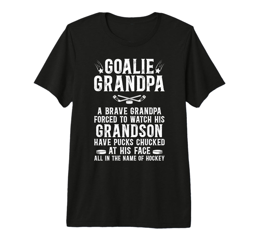 Mens Hockey Goalie Grandpa Hockey Keeper T-Shirt - Trendy Graphic Unisex - T-Shirt, Sweatshirt, Hoodie