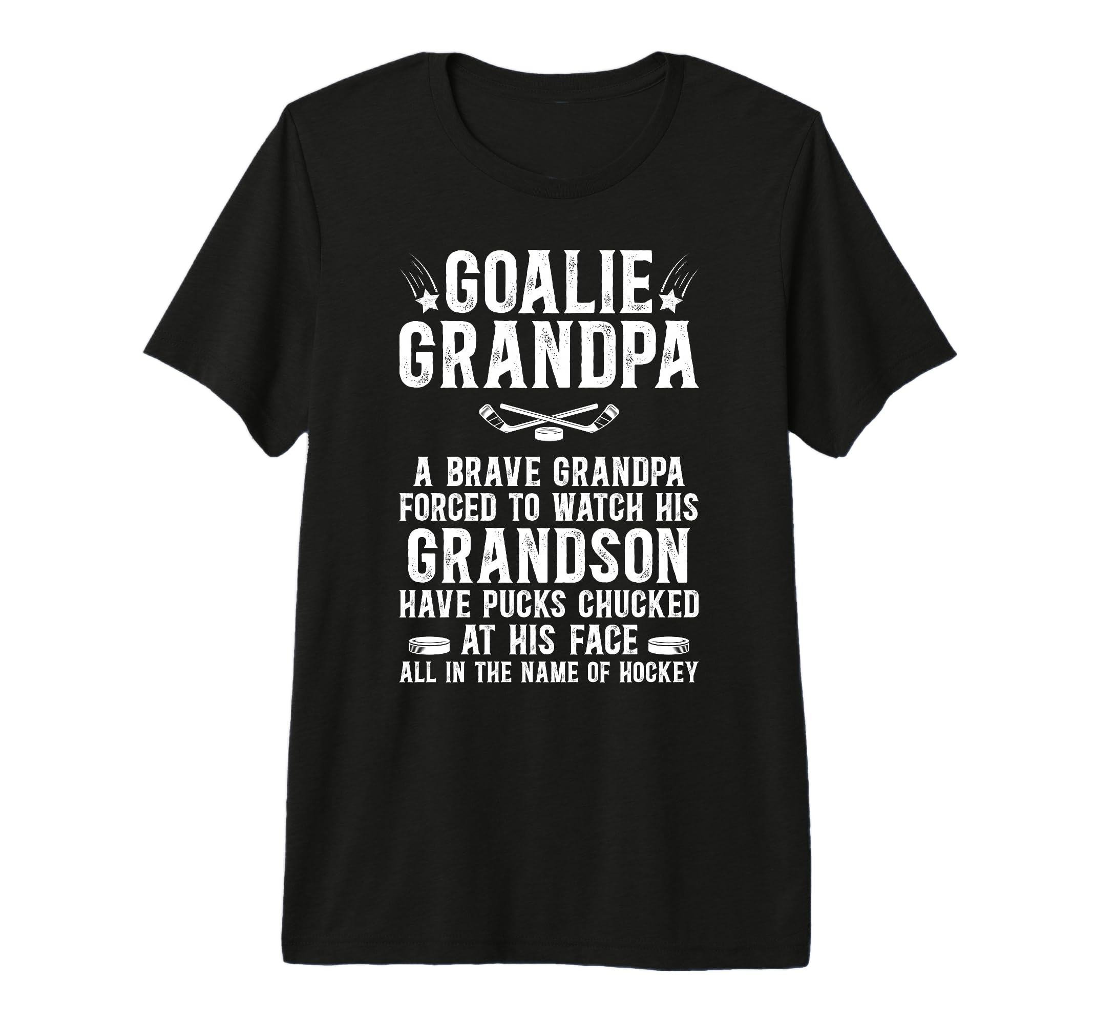Mens Hockey Goalie Grandpa Hockey Keeper T-Shirt - Trendy Graphic Unisex - T-Shirt, Sweatshirt, Hoodie