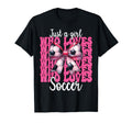 Just Who Loves Soccer Coquette Bow T-Shirt - Graphic Print Men Women - T-Shirt, Sweatshirt, Hoodie