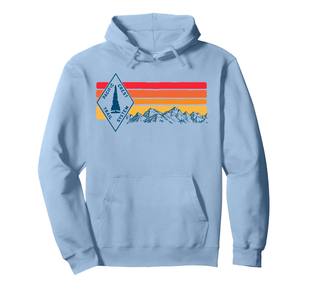 Pacific Crest Trail Marker Sign Hiking Hoodie - Custom Art Print Men Women - T-Shirt, Sweatshirt, Hoodie