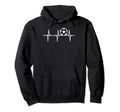 Soccer Heartbeat Soccer Player Hoodie - Graphic Print Men Women - T-Shirt, Sweatshirt, Hoodie