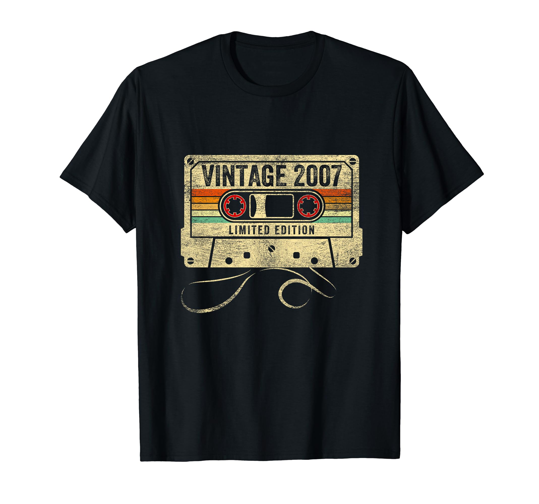 2007 17Th Birthday Cassette Tape 17 T-Shirt - Trendy Graphic for Adults - T-Shirt, Sweatshirt, Hoodie