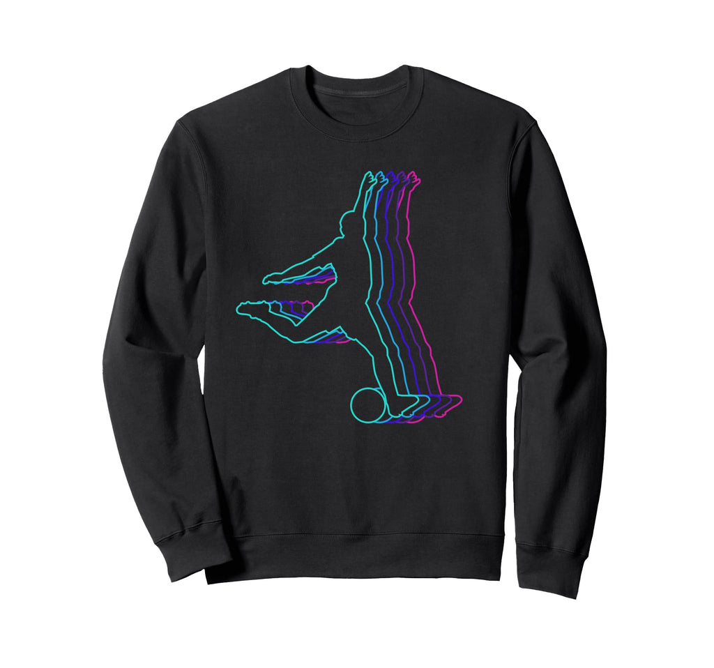Soccer Silhouette Soccer Player Sweatshirt - Casual Everyday Wear Men Women - T-Shirt, Sweatshirt, Hoodie