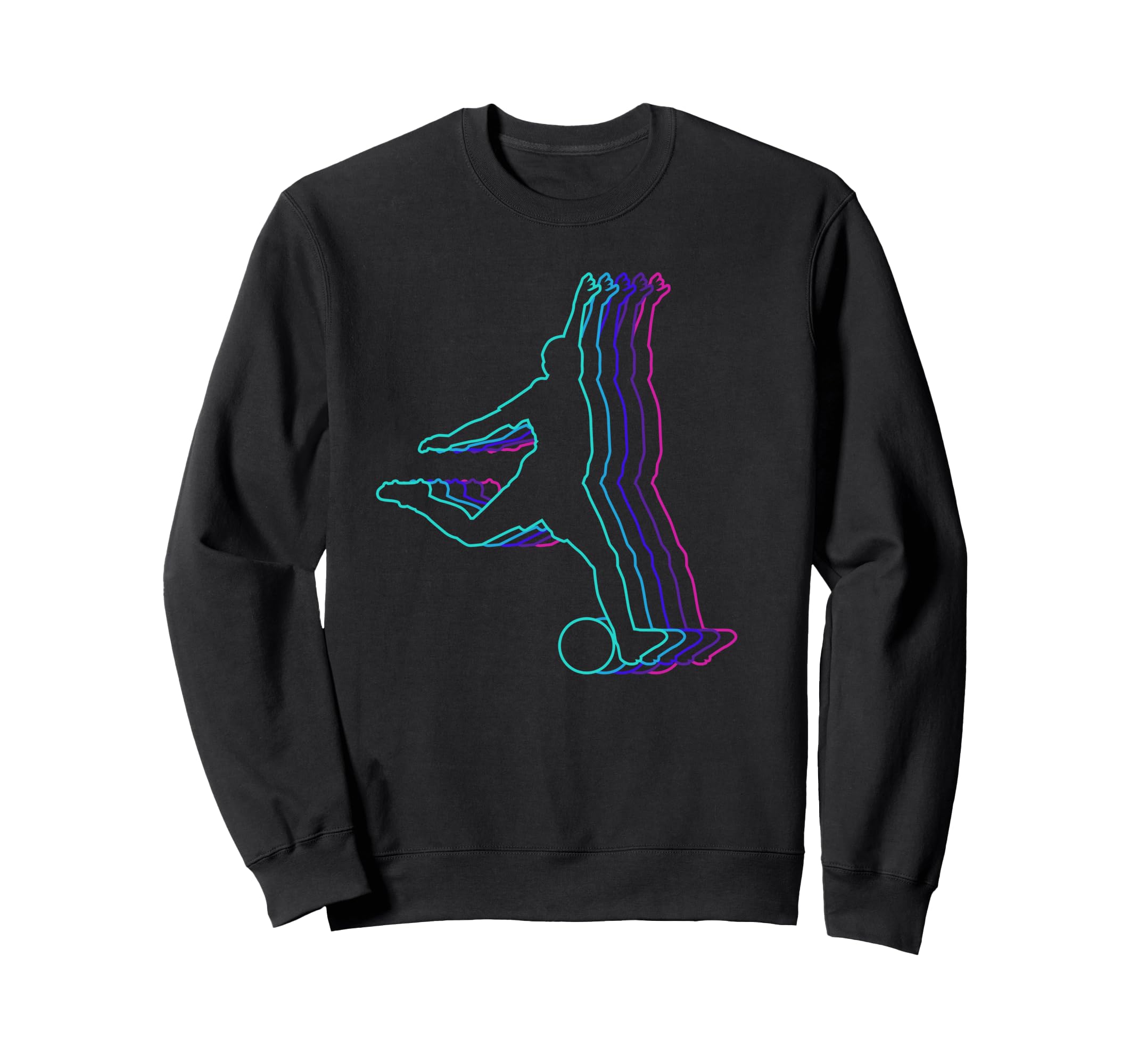 Soccer Silhouette Soccer Player Sweatshirt - Casual Everyday Wear Men Women - T-Shirt, Sweatshirt, Hoodie