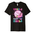 Wheels Before Heels Roller Skating T-Shirt - Casual Everyday Wear Unisex - T-Shirt, Sweatshirt, Hoodie