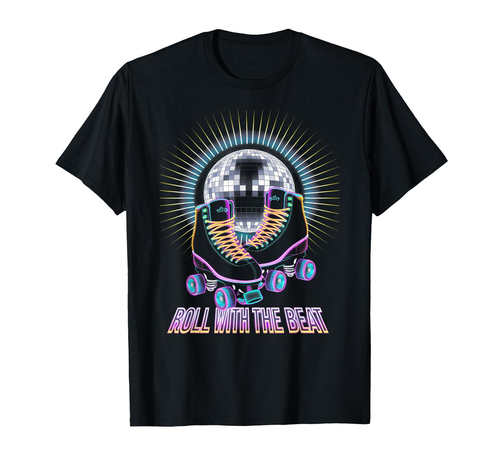 Rollerskates Roll Beat Funny 70S 80S T-Shirt - Unique Graphic for Adults - T-Shirt, Sweatshirt, Hoodie