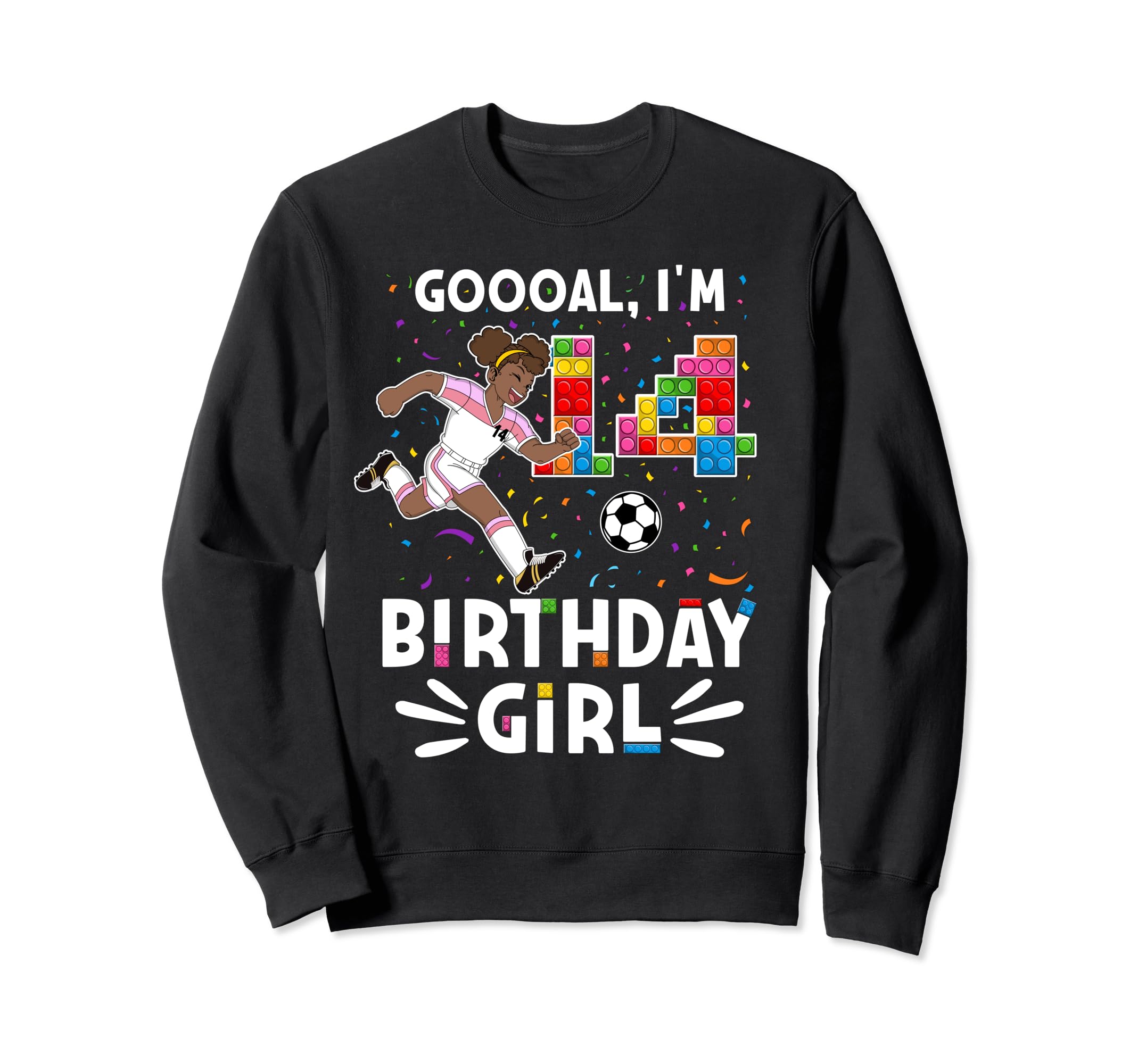 Goooal Im 14 I Building Blocks I 14Th Sweatshirt - Minimalist Print Unisex - T-Shirt, Sweatshirt, Hoodie