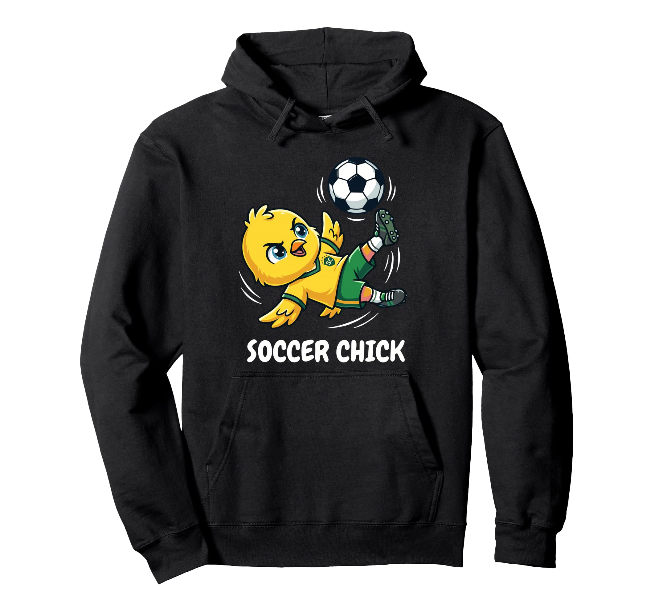 Soccer Chick Funny Soccer Player Soccer Hoodie - Trendy Graphic for Adults - T-Shirt, Sweatshirt, Hoodie
