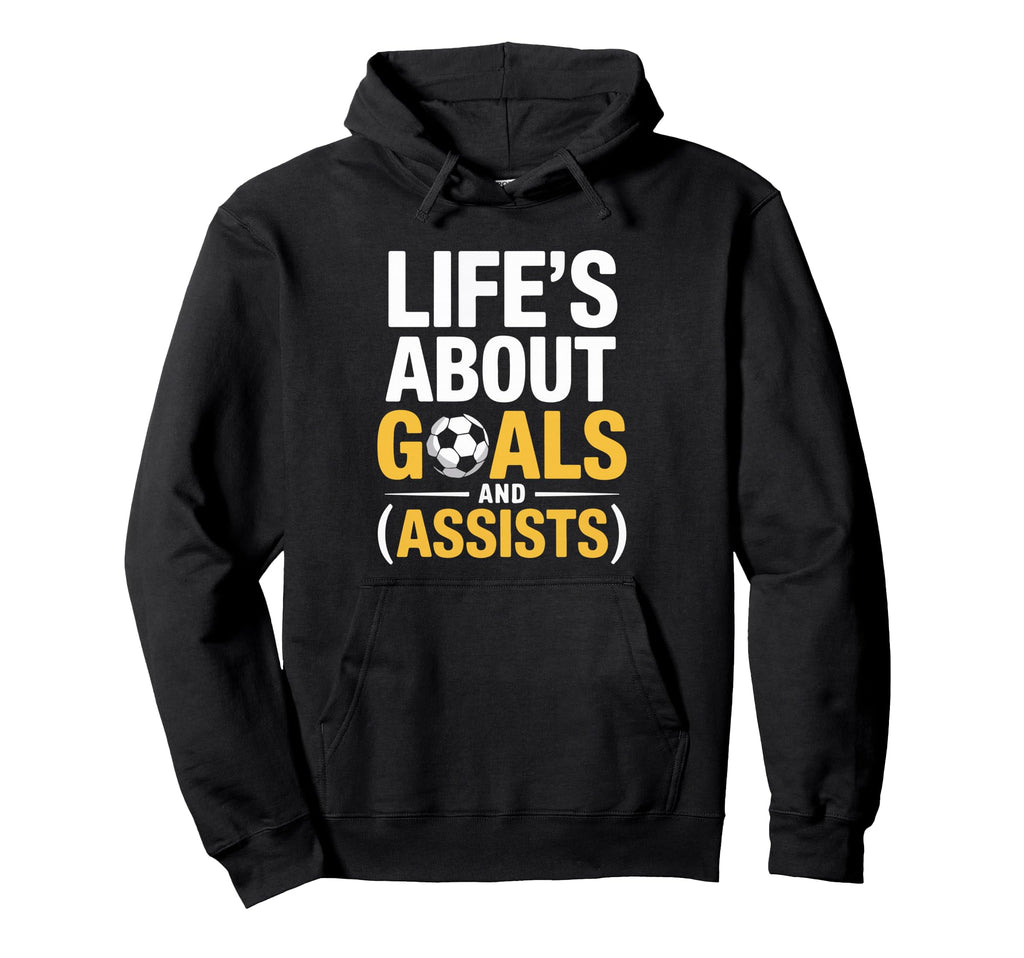 Soccer Gag Funny Art Soccer Fan Hoodie - Novelty Apparel Men Women - T-Shirt, Sweatshirt, Hoodie