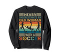 Funny Soccer Ball Grandma Soccer Ball Sweatshirt - Graphic Print for Adults - T-Shirt, Sweatshirt, Hoodie