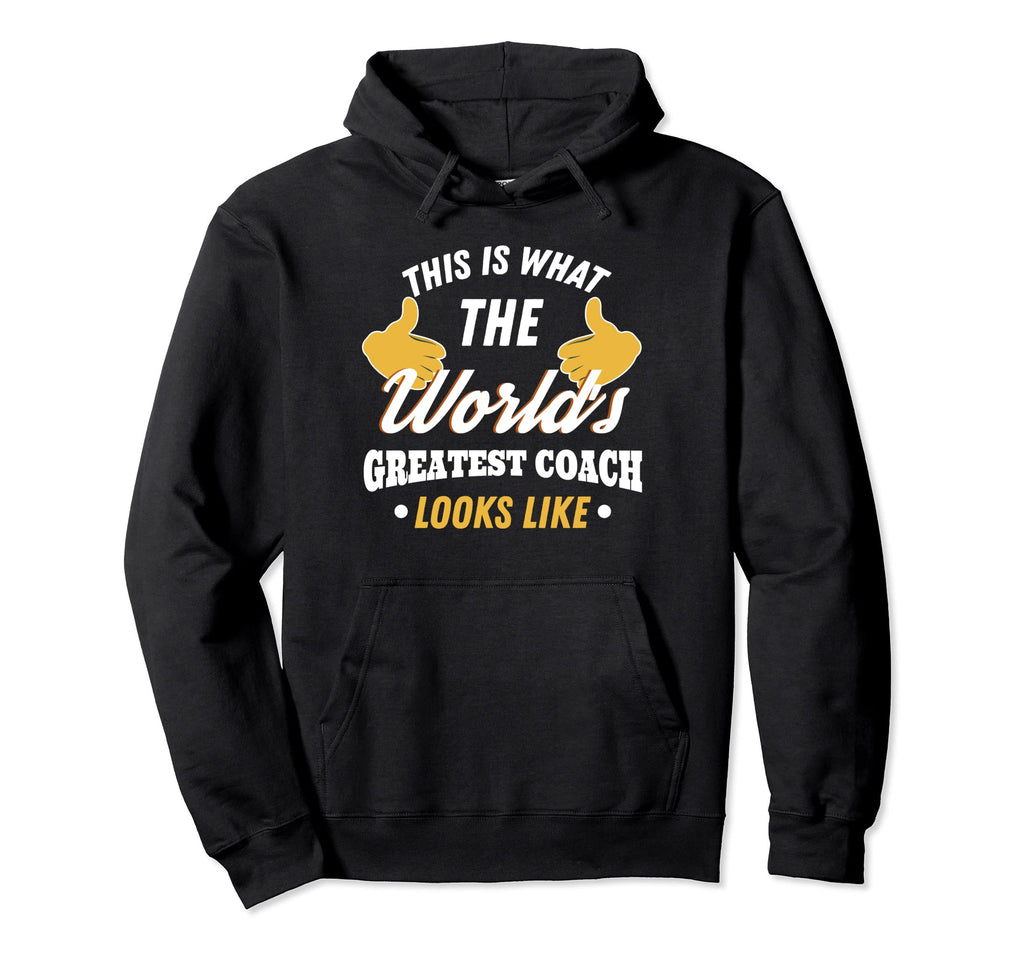 Worlds Greatest Coach Basketball Football Hoodie - Graphic Print Men Women - T-Shirt, Sweatshirt, Hoodie