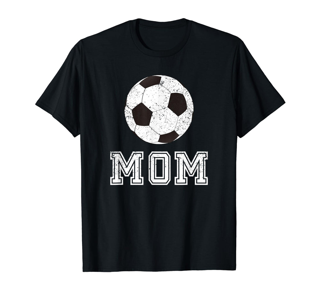 Soccer Mom Ball Distressed T-Shirt - Fun Novelty Design for Adults - T-Shirt, Sweatshirt, Hoodie