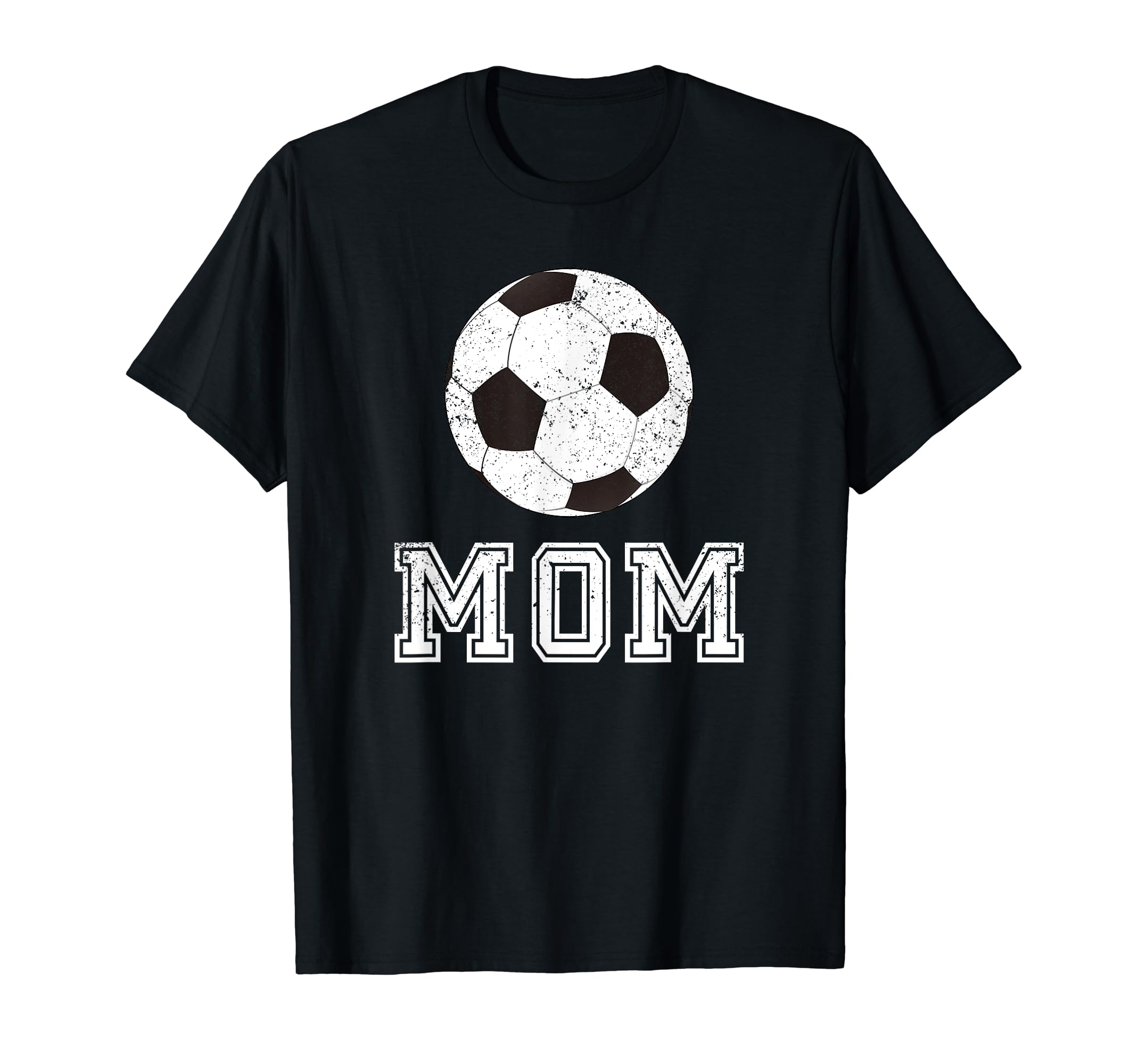 Soccer Mom Ball Distressed T-Shirt - Fun Novelty Design for Adults - T-Shirt, Sweatshirt, Hoodie