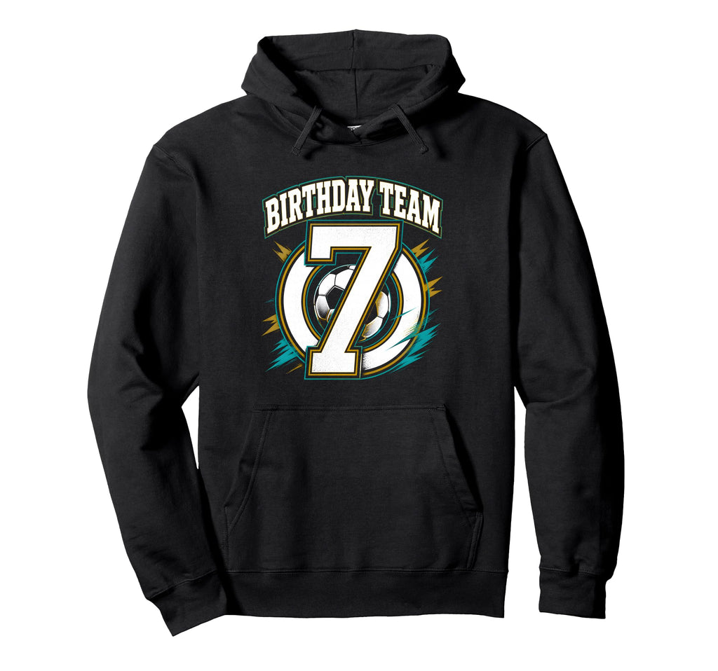 Birthday Team 7Th Birthday Soccer Squad Hoodie - Custom Art Print Men Women - T-Shirt, Sweatshirt, Hoodie