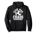 Soccer Team Mom Chaos Coordinator Soccer Hoodie - Aesthetic Graphic Unisex - T-Shirt, Sweatshirt, Hoodie