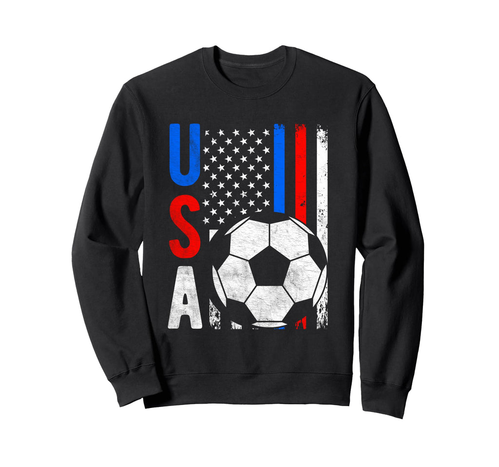 Usa Flag Soccer Tournament Gift Designs T-Shirt - Trendy Graphic Unisex - T-Shirt, Sweatshirt, Hoodie