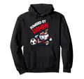 Powered Ramen Funny Ramen Bowl Kicking Hoodie - Novelty Apparel Men Women - T-Shirt, Sweatshirt, Hoodie